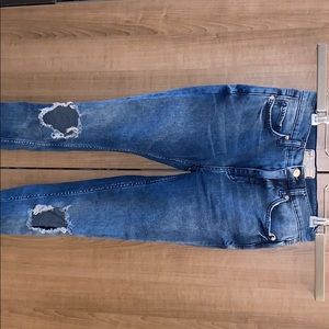 Free people ripped skinny jeans